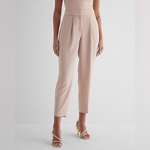 Express Stylist Super High Waisted Pleated Ankle Pant
